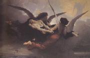 Adolphe William Bouguereau A Soul Brought to Heaven (mk26) oil on canvas